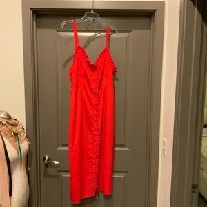 Topshop ruffle top dress